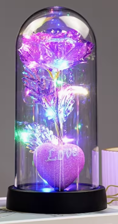 Rose éternelle lumineuse