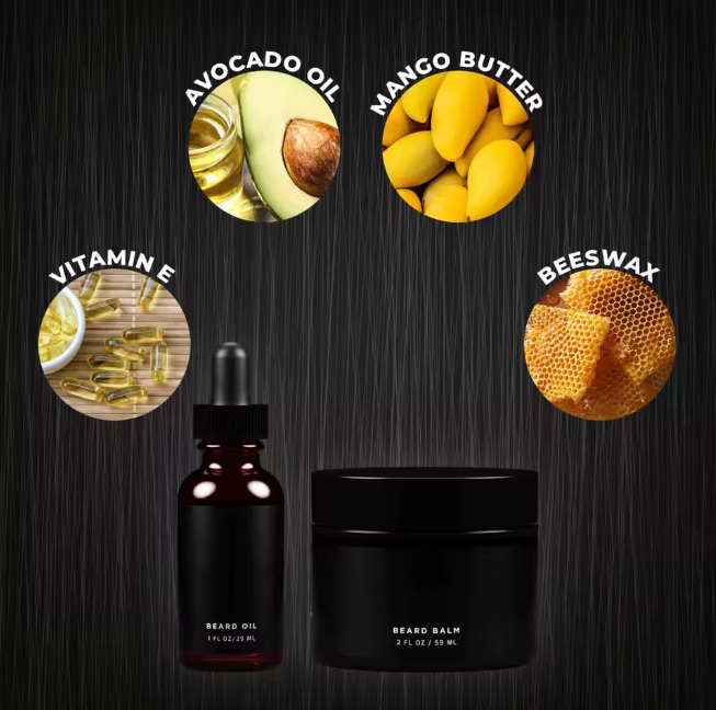 Huile & Baume pour Barbe – Spécial Hommes Noirs